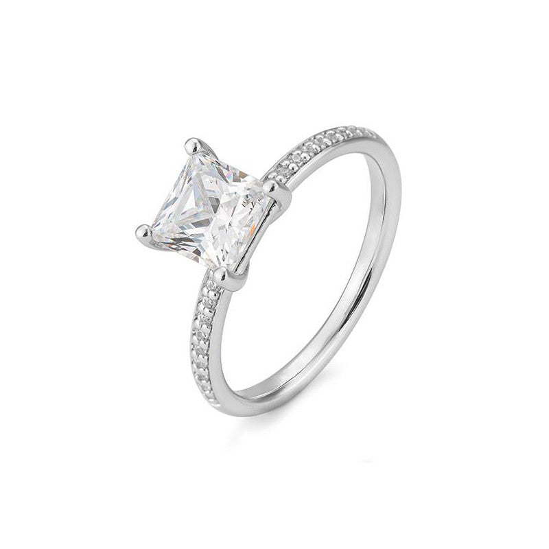 Breuning Verlobungsring Carree mit Diamanten - 41/06332
