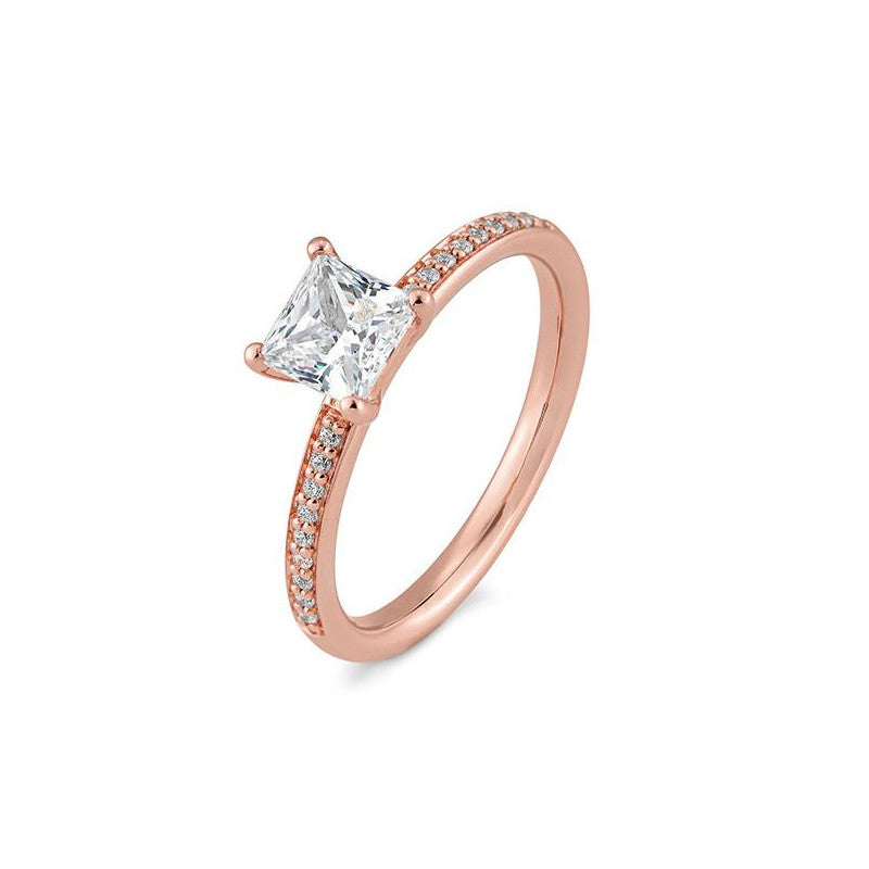 Breuning Verlobungsring Carree mit Diamanten - 41/06332