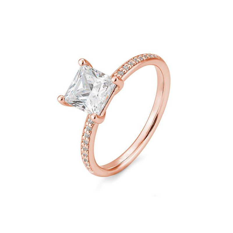 Breuning Verlobungsring Carree mit Diamanten - 41/06332