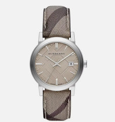Burberry Smoke Check Strap 34 mm Damenuhr - BU9118