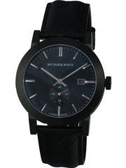 Burberry The City Herrenuhr - Schwarz Leder - BU9906