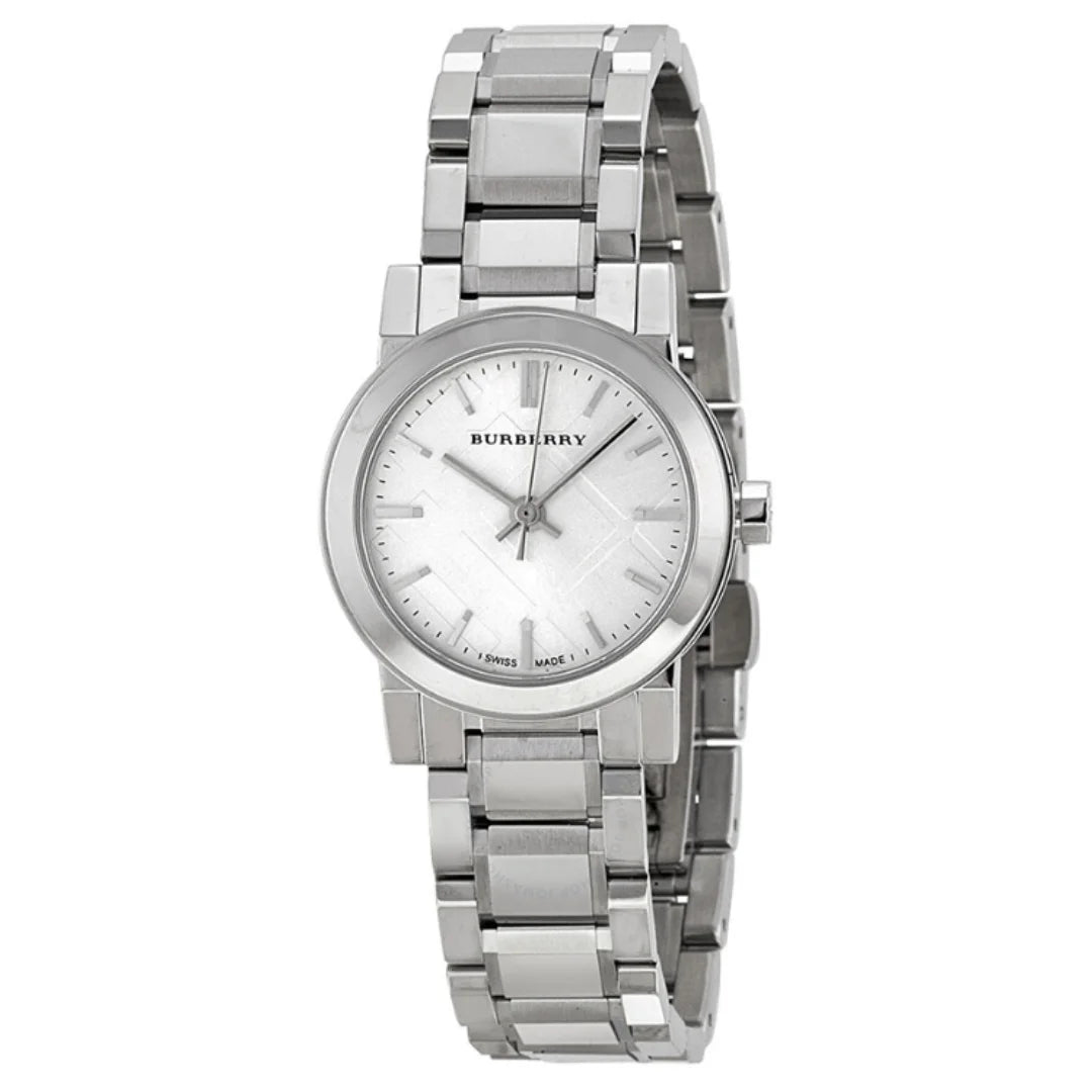 Burberry The City 26 MM Damenuhr in Silber - BU9200