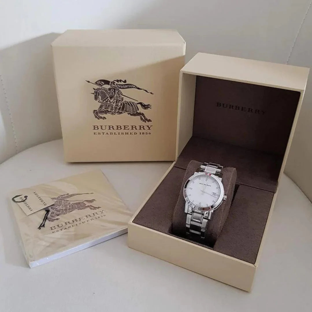 Burberry The Classic Damenuhr mit Diamanten - BU9125