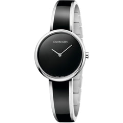Calvin Klein Seduce 30mm Uhr Silber Schwarz Edelstahl