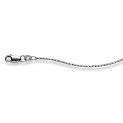 Classics Collier Gold 750 Weiss Venezianer Rund 1 mm