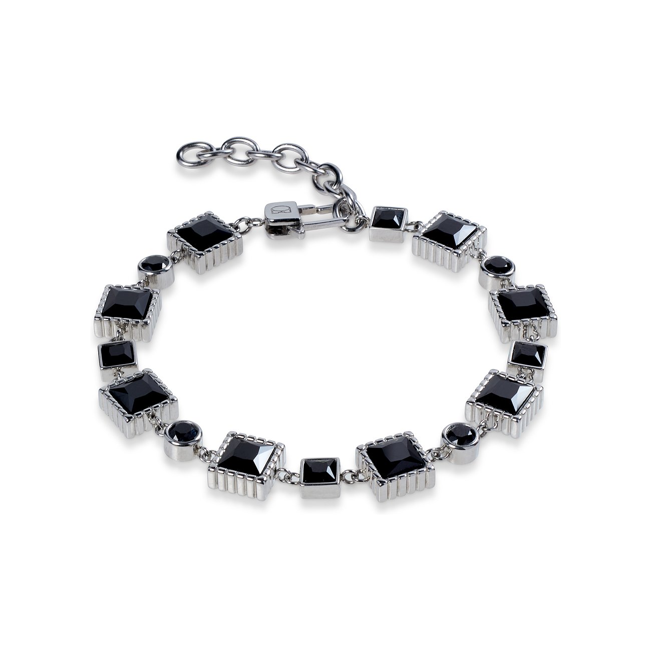 Coeur de Lion Geometry Spinell Armband Schwarz Silber&nbsp;