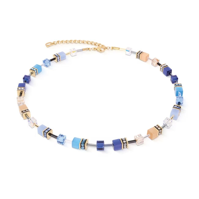 Coeur de Lion Iconic Halskette Azure Glow Gold – 2838/10-1007