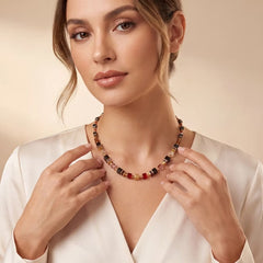 Coeur de Lion Precious Classic Halskette Ruby Noir Gold – 3043/10-1303