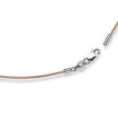 Collier Bicolor Omega 750 Gold | Weissgold-Rotgold 1.1 mm