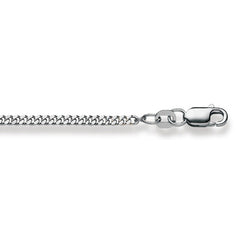 Collier Gold 750 Weiss Panzer geschliffen 2.3 mm | Classics