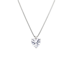 Collier in 18 Karat Weissgold mit gefassten Zirkonia - 181721