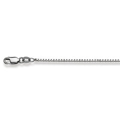 Collier 750 Weissgold Venezianer 4-kant 1.3 mm | Classics