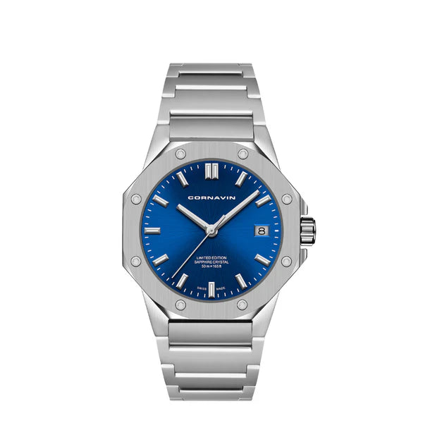 Cornavin Downtown Sky Sapphire Blue Limited Edition Damenuhr - CO.SKY.01.B