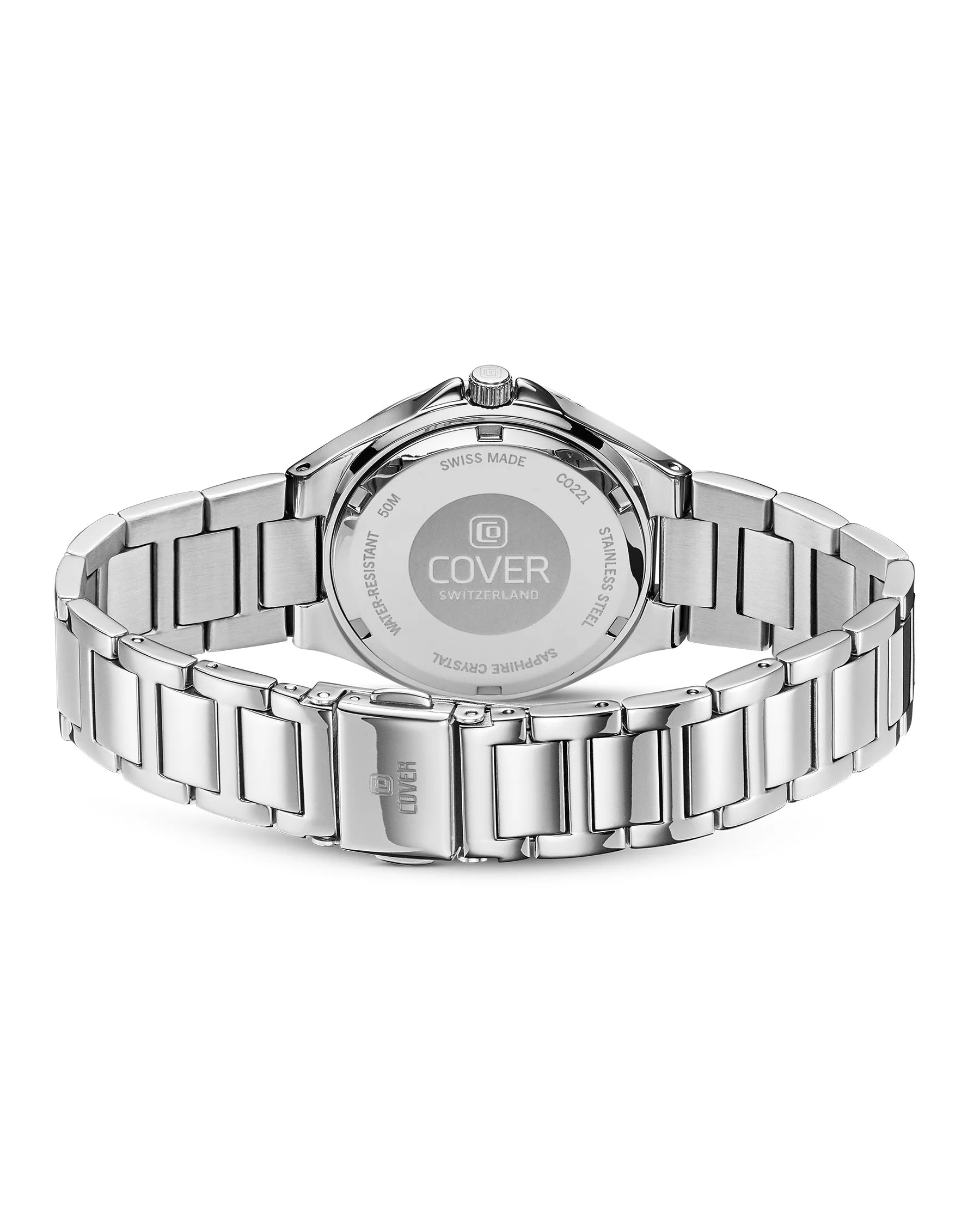 COVER Cardea Crystal Hellblau, Silber Damenuhr - CO221.02
