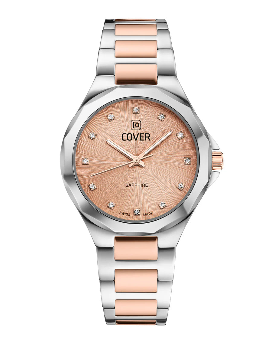 COVER Cardea Crystal Roségold Bicolor Damenuhr - CO221.06