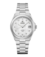 COVER Iconosteel Lady White Pearl, Silber Damenuhr - CO223.01