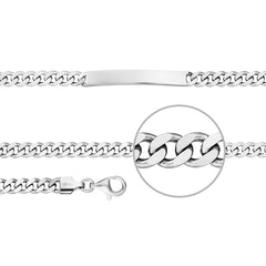 Der Kettenmacher Panzergravurarmband Silber für Männer - PG1-23S