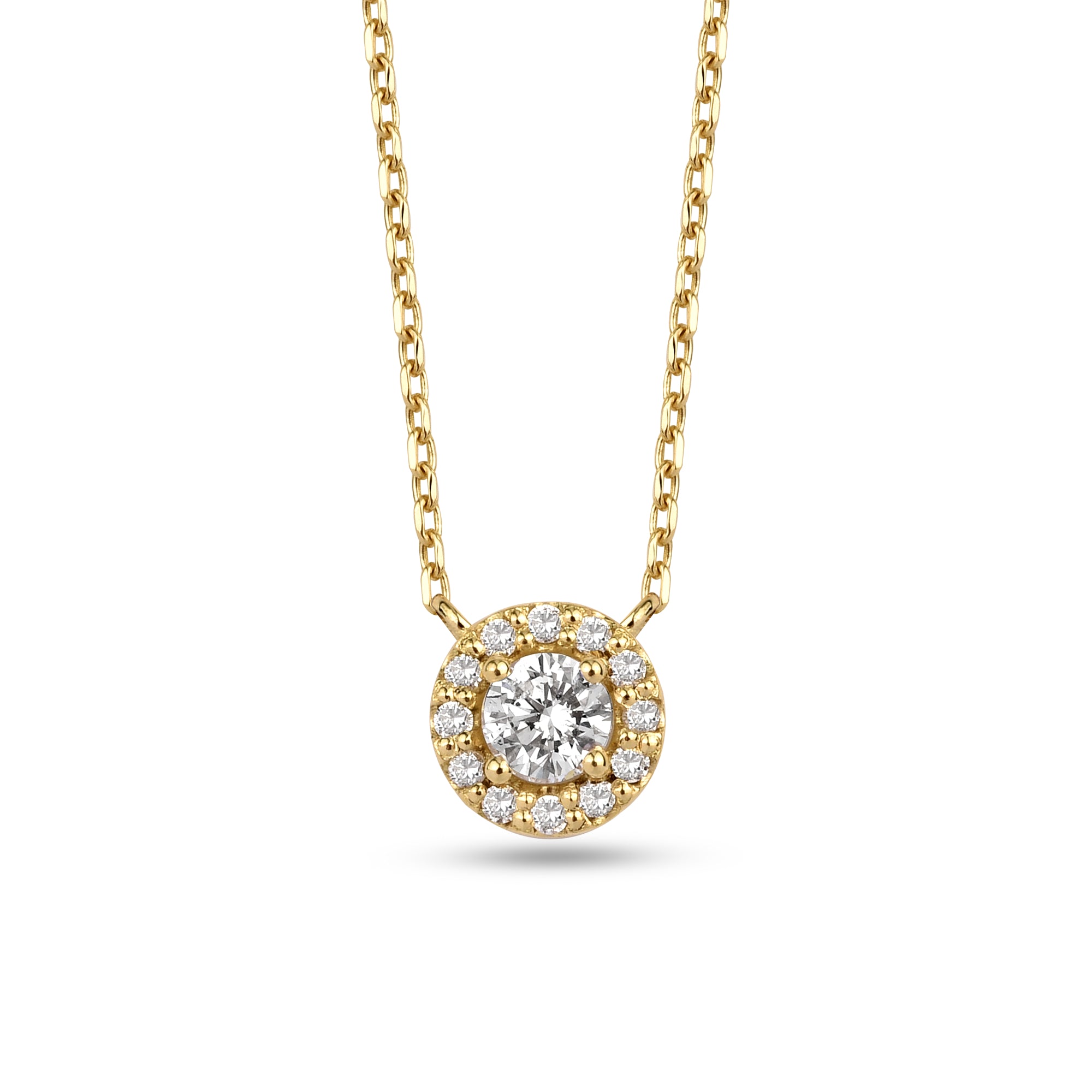 Damen Diamant-Halskette aus 18K Gold - KL0001127