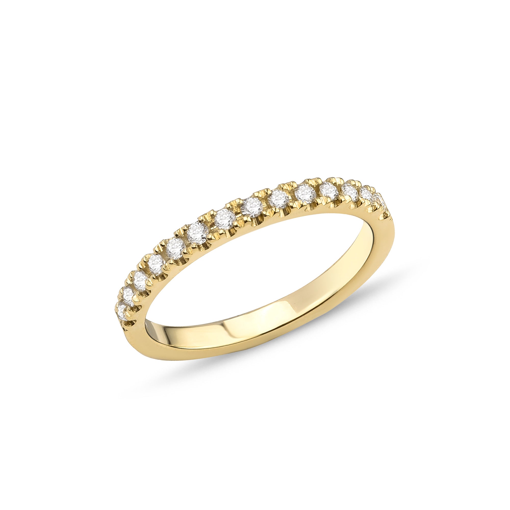 Damen Diamantring aus 18K Gelbgold in Grösse 54 - YZ0005385