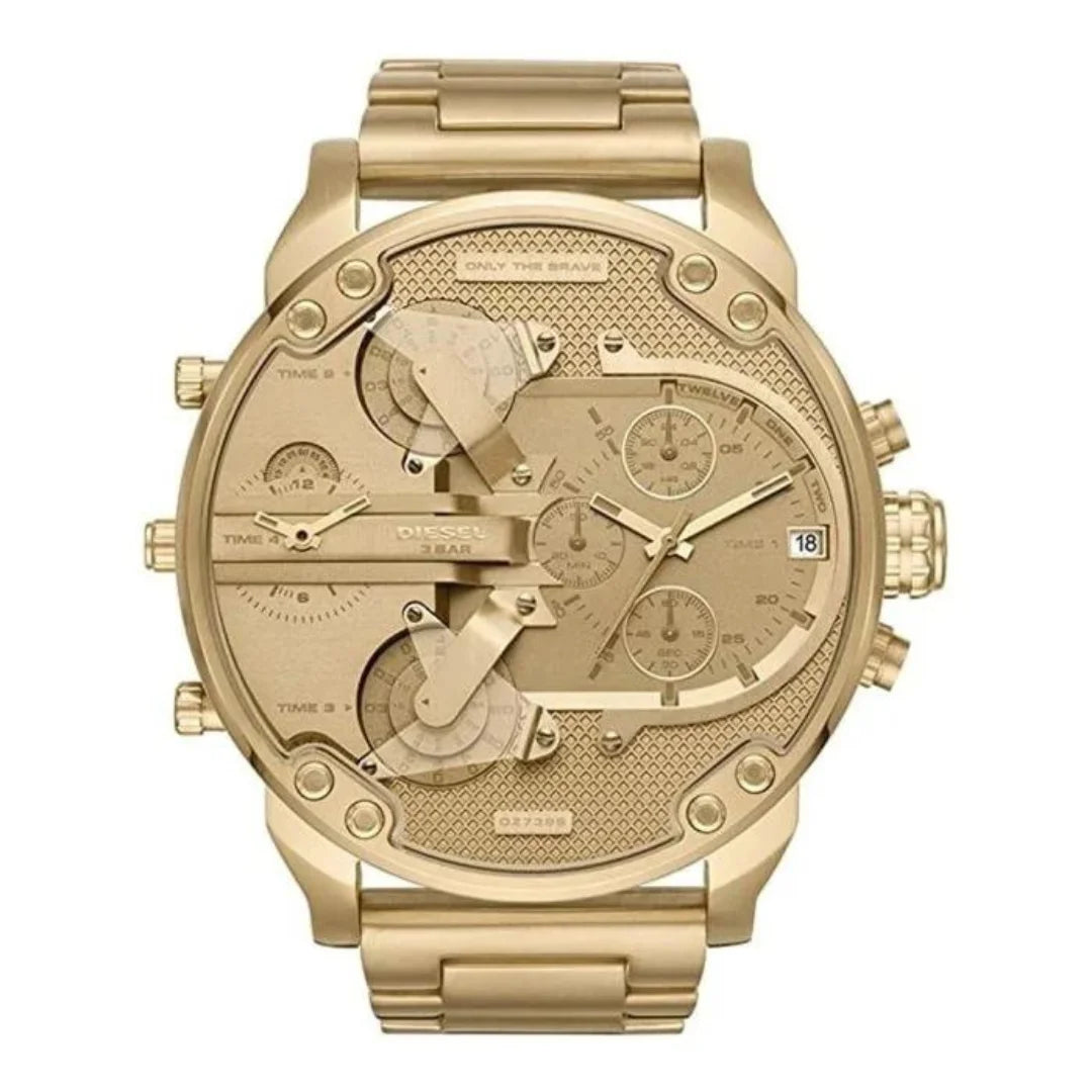 Diesel Herrenuhr Mr. Daddy 2.0 Chronograph in Gold - DZ7399