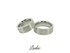 Edelstahl Partnerringe - 33-5G/80 & 33-8GS/80