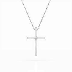 Elegante Diamant-Halskette aus 18K Gold - 104-10031