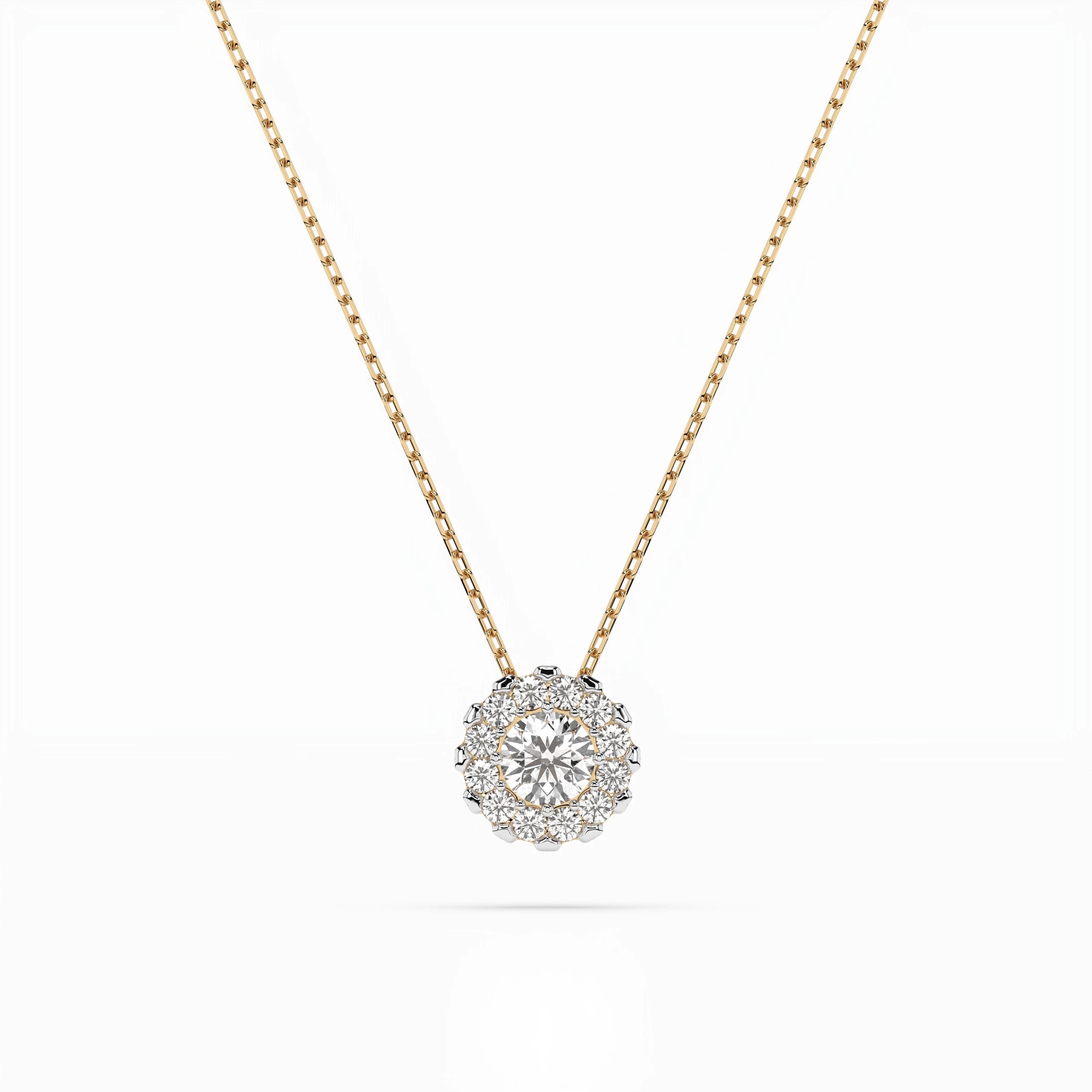 Elegante Diamant-Halskette aus 18K Gold - 104-10044(3.0)