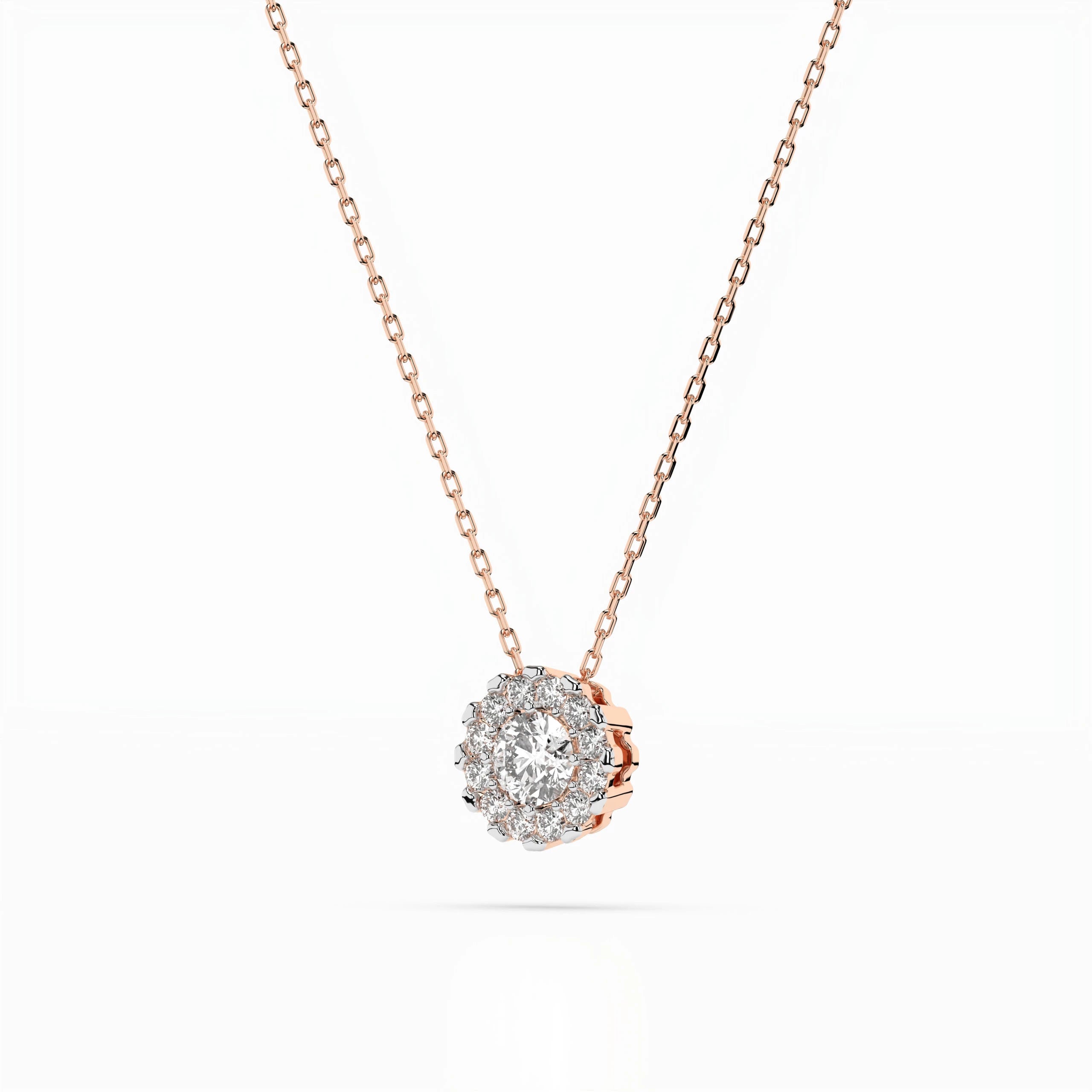 Elegante Diamant-Halskette aus 18K Gold - 104-10044(3.0)