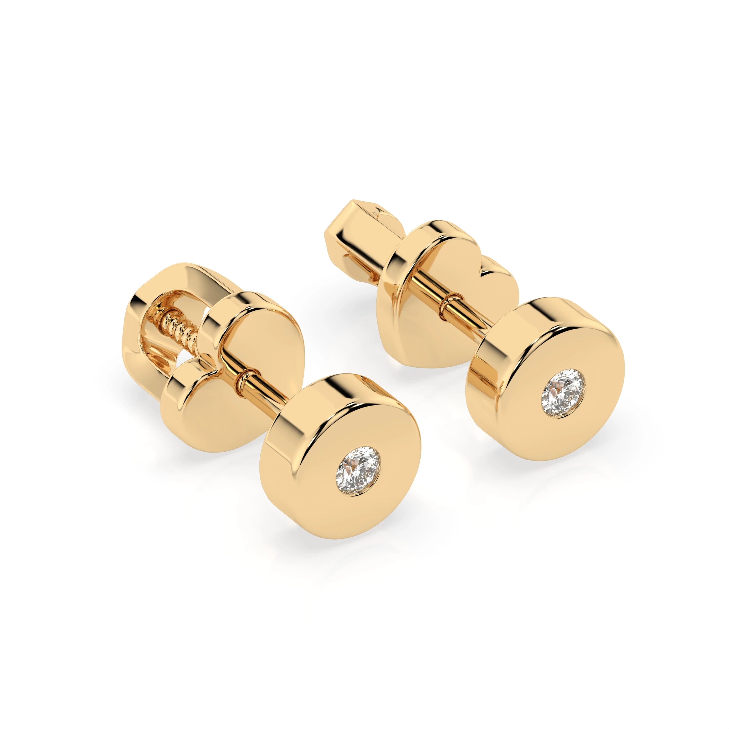 Elegante Diamant-Ohrringe aus 18K Gold - 102-10050