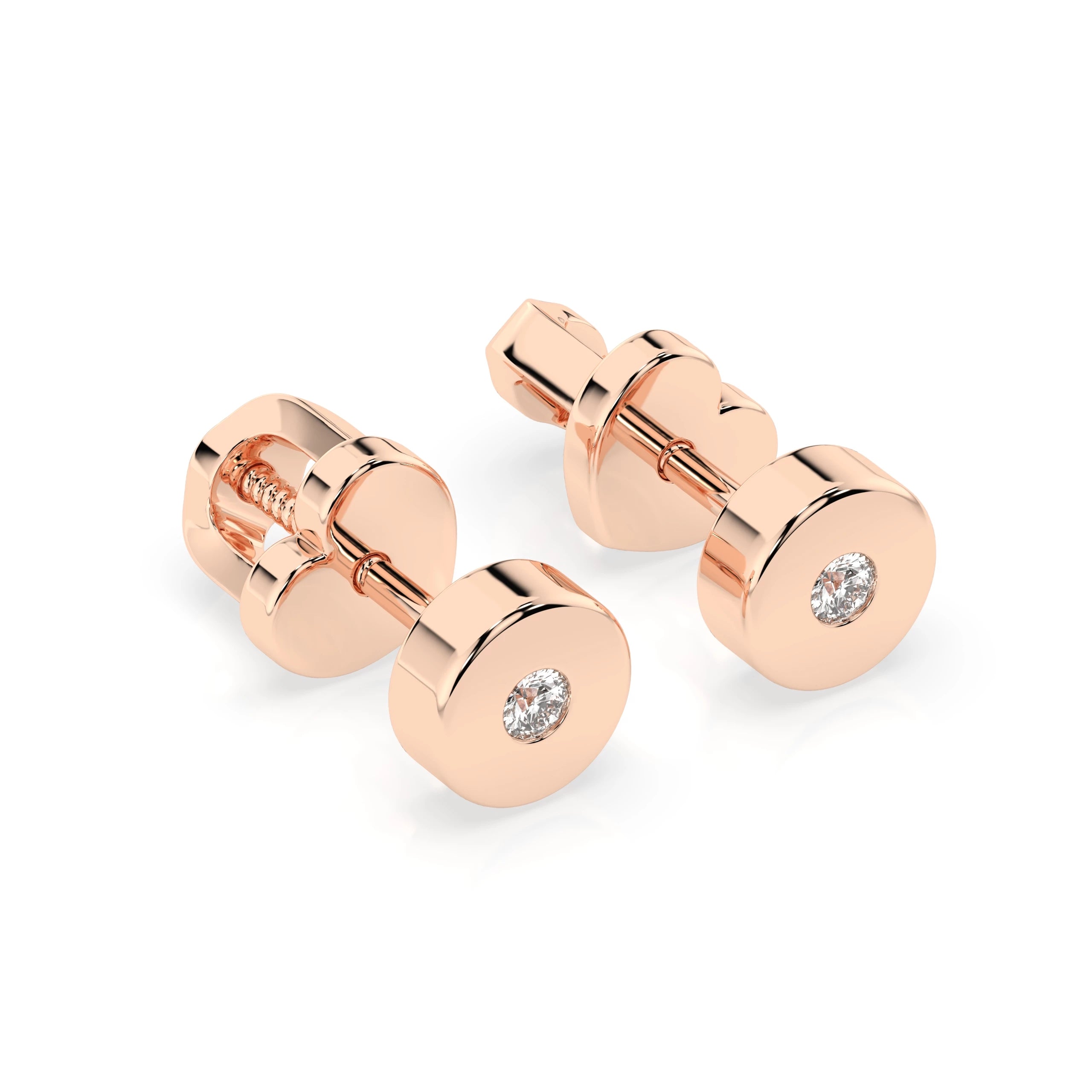 Elegante Diamant-Ohrringe aus 18K Gold - 102-10050