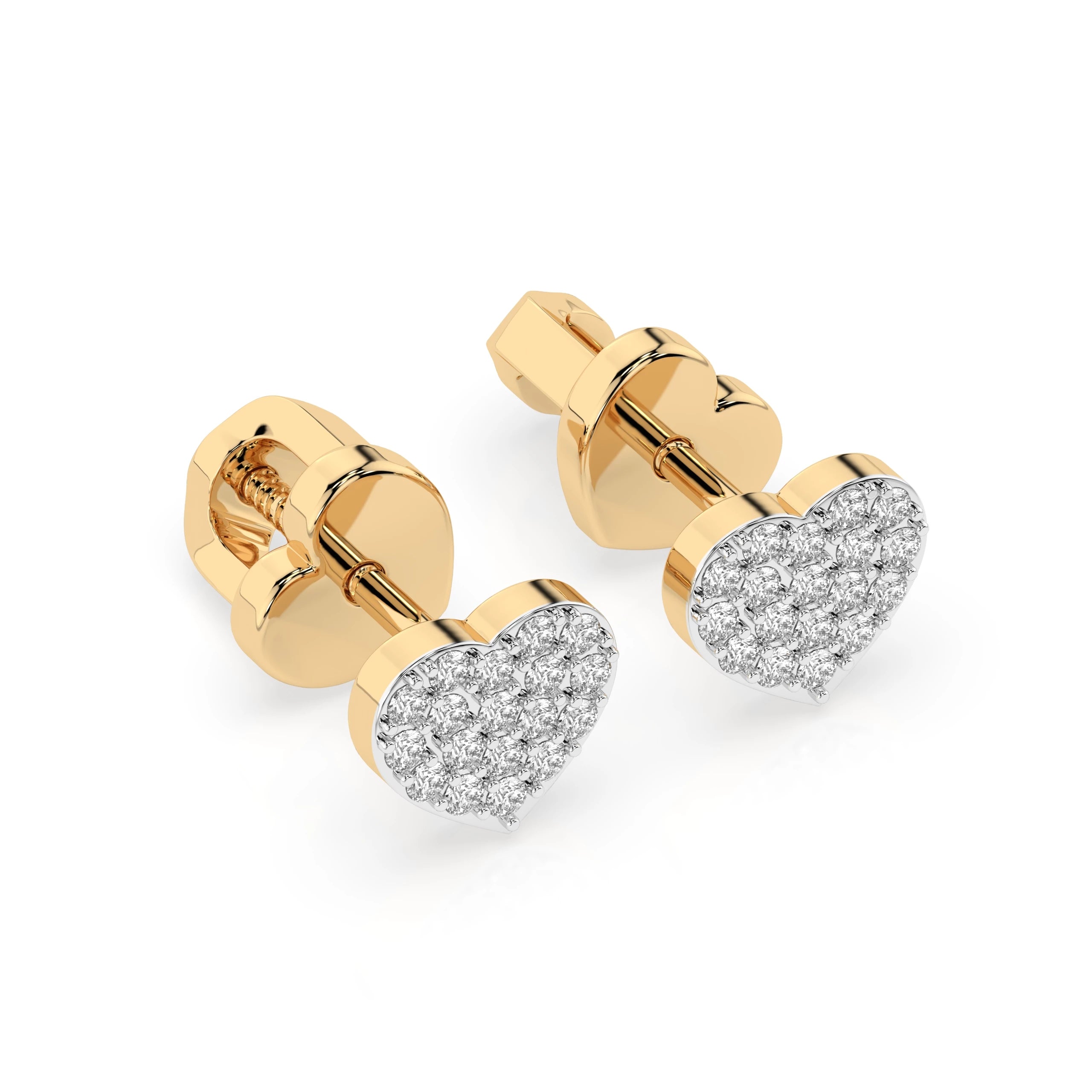 Elegante Diamant-Ohrringe aus 18K Gold - 102-10097