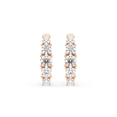 Elegante Diamant-Ohrringe aus 18K Gold - 102-10128