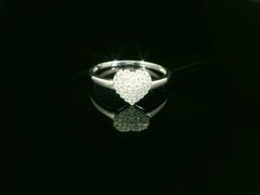 Eleganter Weissgoldring 18K mit Diamant 0.25ct – Ringgroesse 55 - EKC 3/40.18