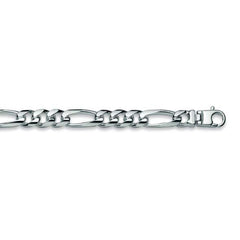 Elegantes Figaro Armband aus Silber 925 weis - 6274.00147/2100