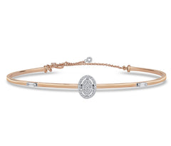 Elegantes Goldarmband mit Diamanten (14K / 18K) -  BBL0000409 