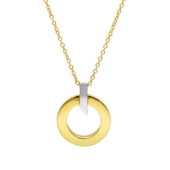 Collier élégant en or pour femme en or blanc et jaune 18 carats - 281677