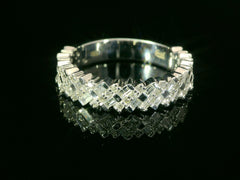 Exquisite Brillanz – Weissgoldring mit 74 Diamanten für höchste Ansprüche - YZ0005011