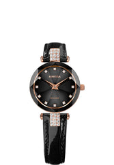 Facet Strass Schweizer Damenuhr - J5.623.S