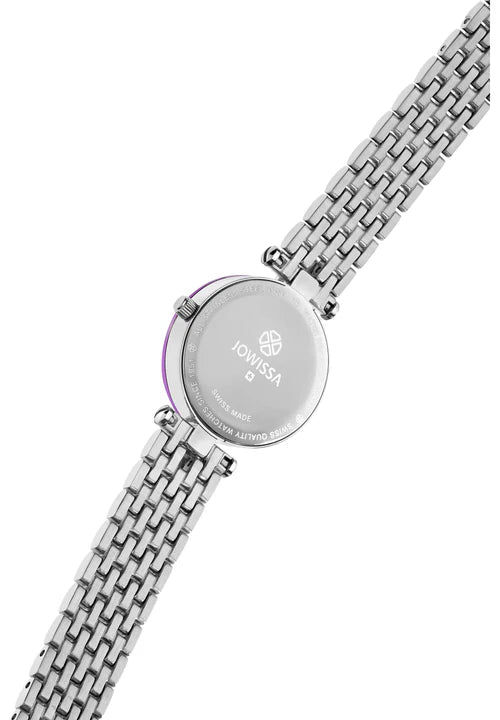 Facet Strass Schweizer Damenuhr - J5.786.S