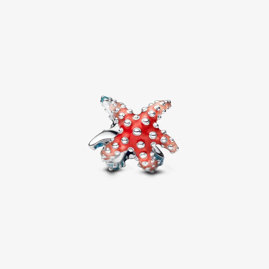 Farbenfroher Seestern Mini-Charm - 793817C01