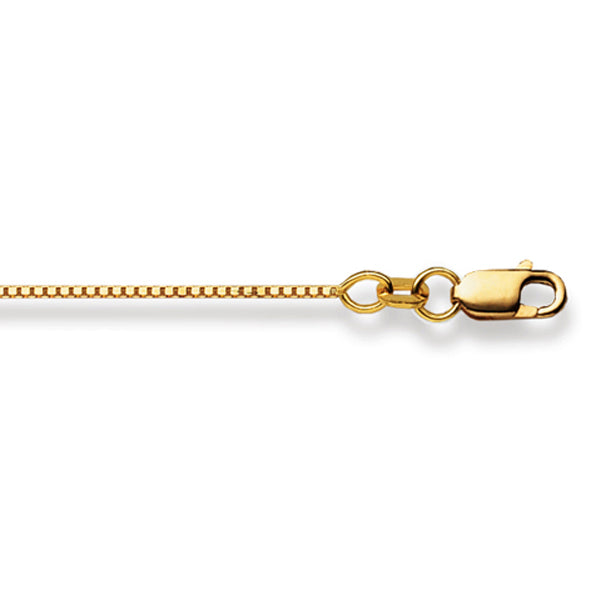 Feines Venezianer Collier aus 750 Gelbgold – 4-kantig