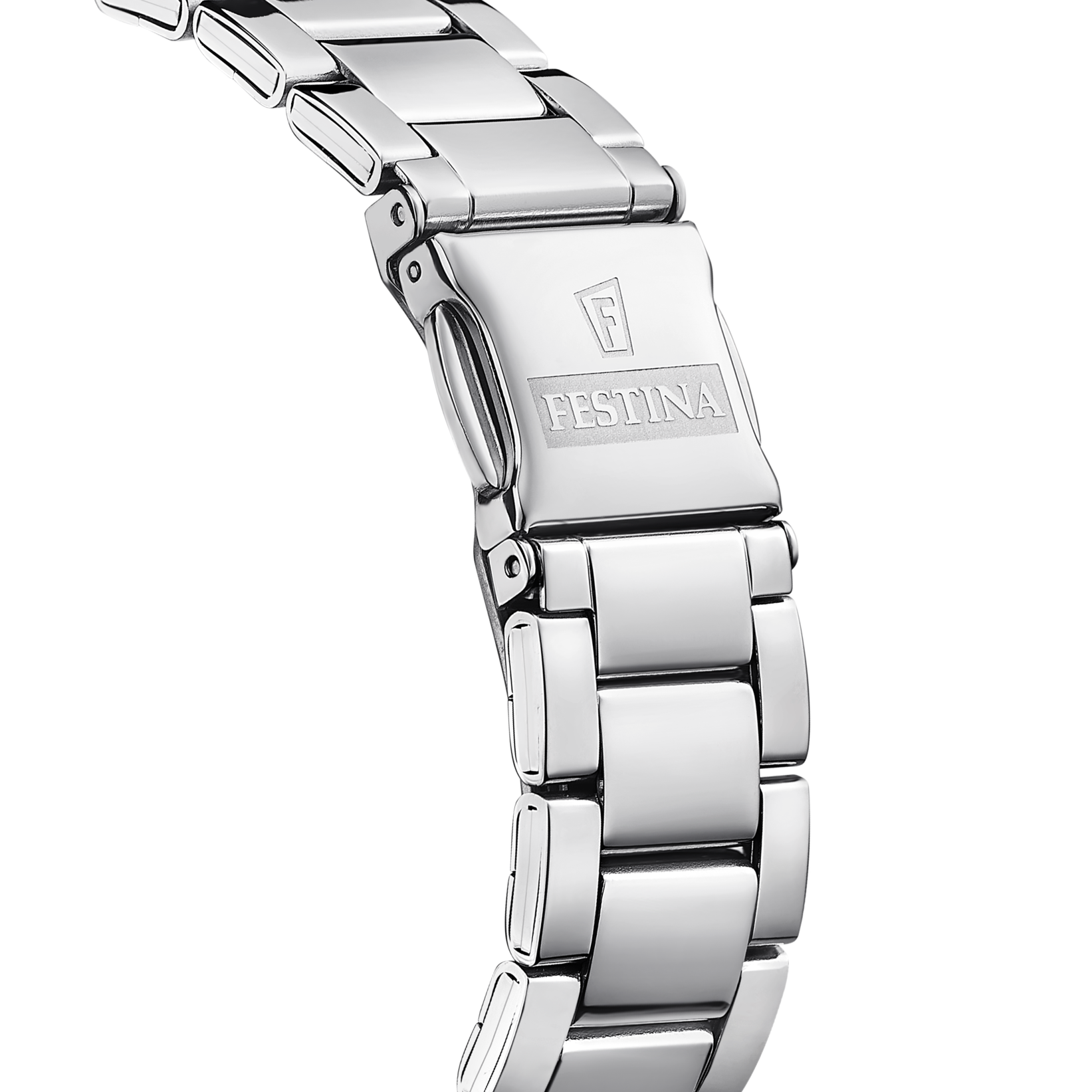 Festina Damenuhr Swiss Made Boyfriend Alegria - Weiss Edelstahl Armband - F20622/1