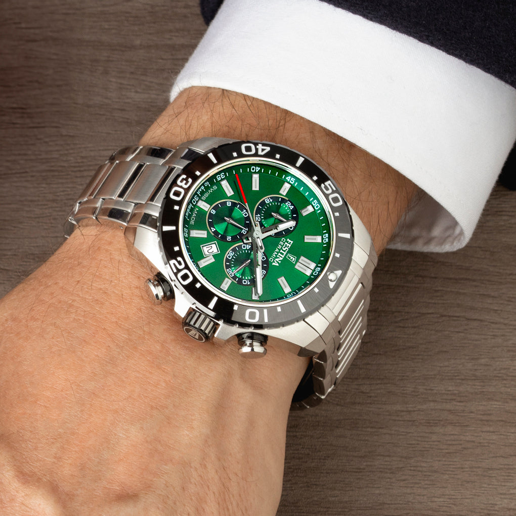 Festina Swiss Made Edelstahl Herrenuhr - F20042/3