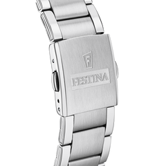 Festina Timeless Chrono Herrenuhr mit Edelstahl Armband - F20343/8