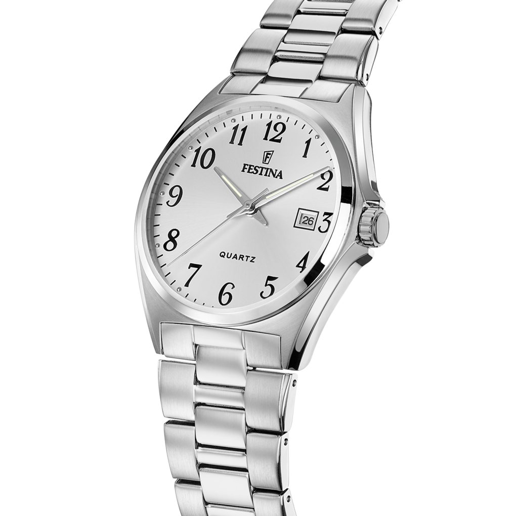Festina Klassik Herrenuhr mit Edelstahl Armband - F20552/1