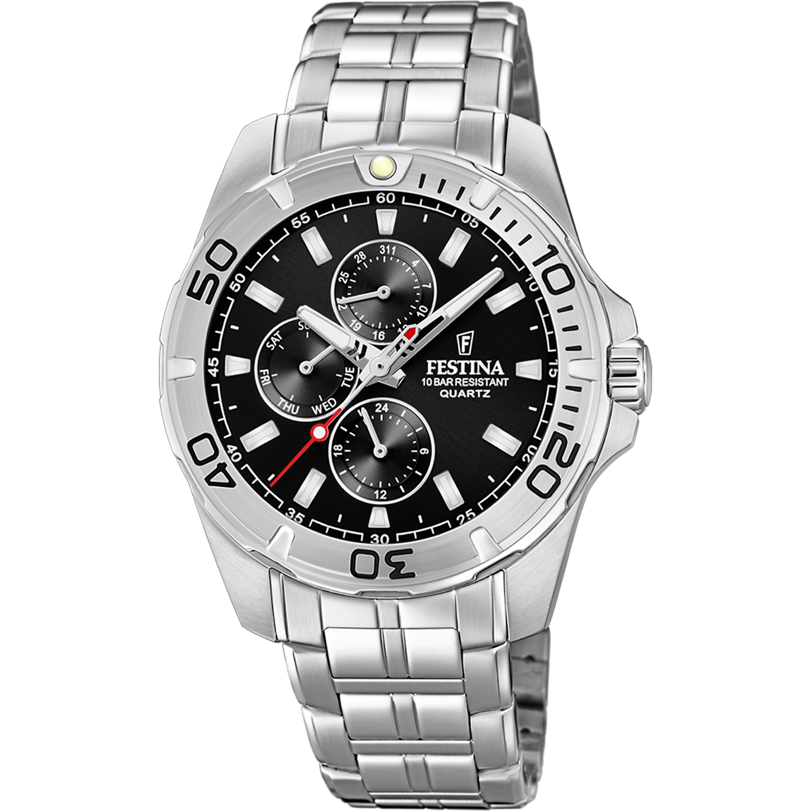 Festina Multifunktion Herrenuhr mit Edelstahl Armband - F20445/3