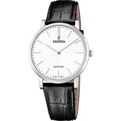 Festina Swiss Made Leder Armband Herrenuhr - F20012/1