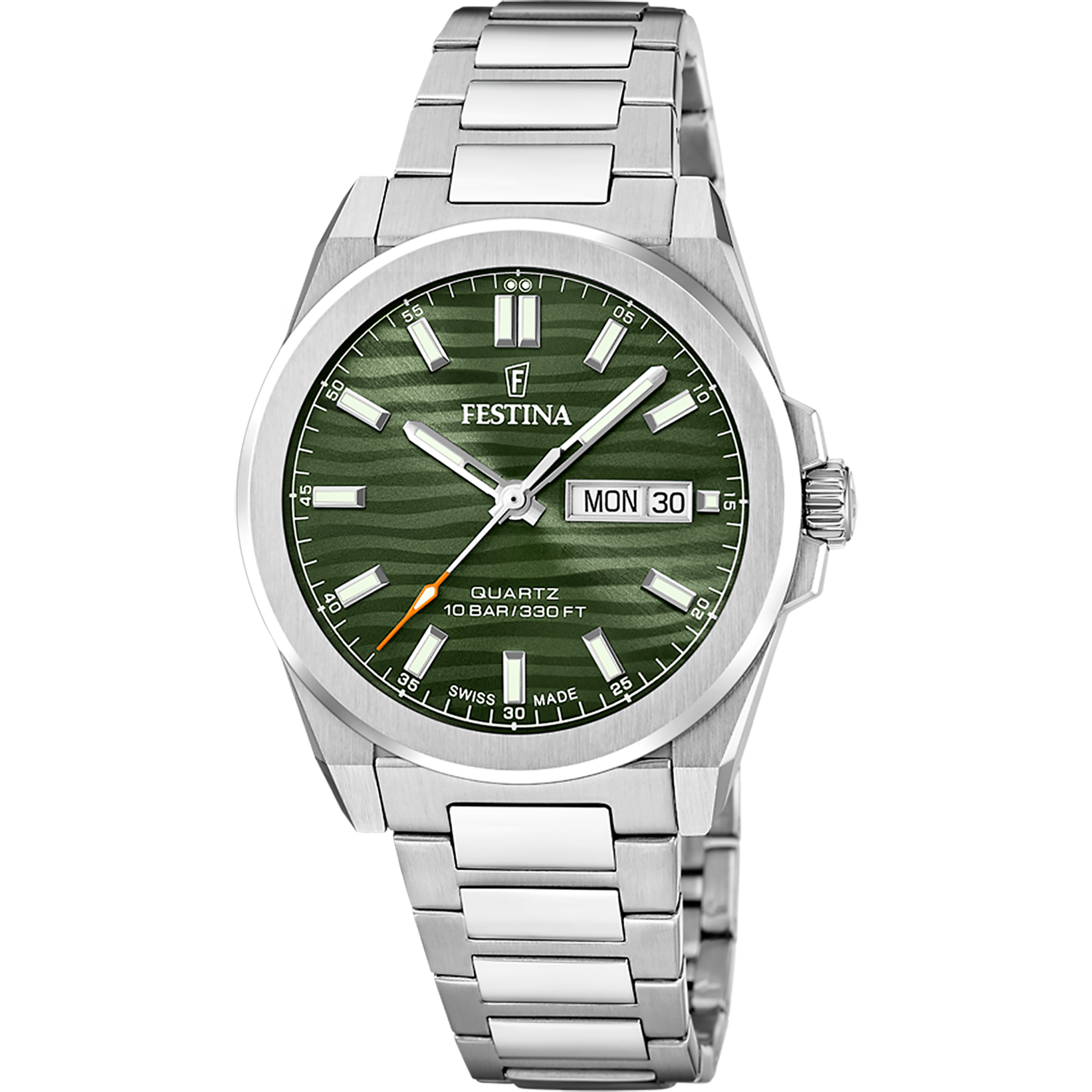 Festina Swiss Made Dune Herrenuhr mit Grünem Zifferblatt - F20073/4