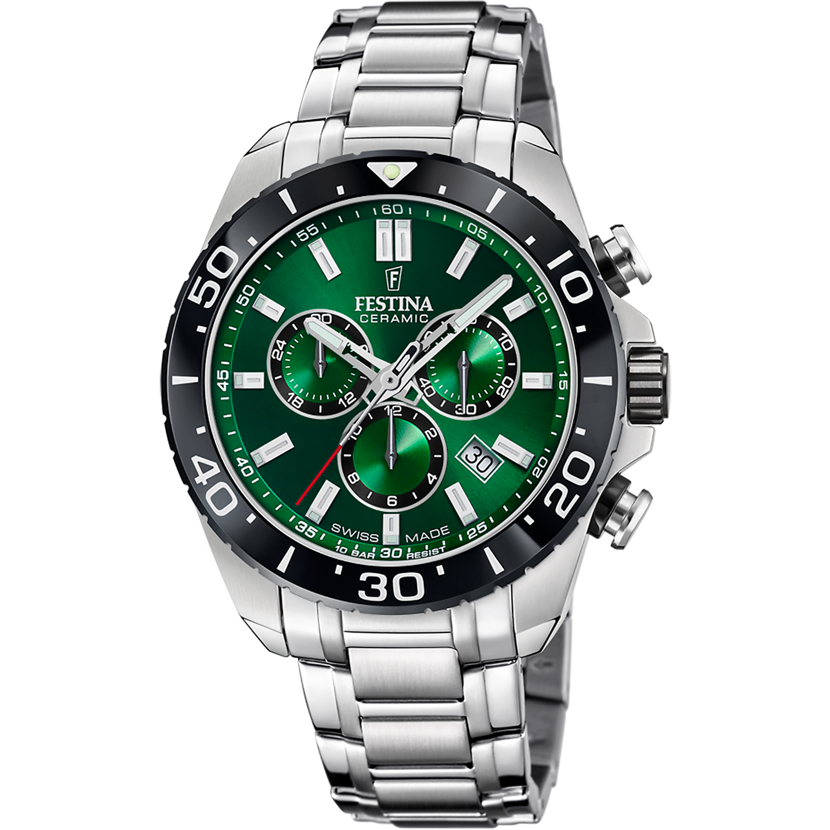Festina Swiss Made Edelstahl Herrenuhr - F20042/3