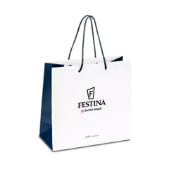 Festina Swiss Rivé Chrono 42 Grünes Leder / Silber Herrenuhr - F20060/3